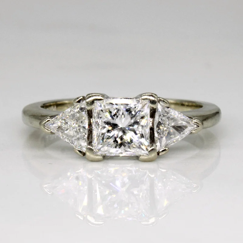 Special Sale On Handcrafted Jewelry – Shop Today Princess Cut and Trillion Diamond 14k Ring | 1.03ct, 0.5ctw | SZ 6.5 | Special Sale On Handcrafted Jewelry – Shop Today Princess Cut and Trillion Diamond 14k Ring | 1.03ct, 0.5ctw | SZ 6.5 |