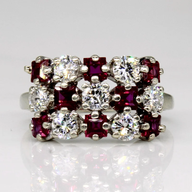 Shop Fine Jewelry With Amazing Deals Ruby & Diamond Cluster 14k Ring | 0.80ctw, 0.70ctw | SZ 6.75 | Shop Fine Jewelry With Amazing Deals Ruby & Diamond Cluster 14k Ring | 0.80ctw, 0.70ctw | SZ 6.75 |