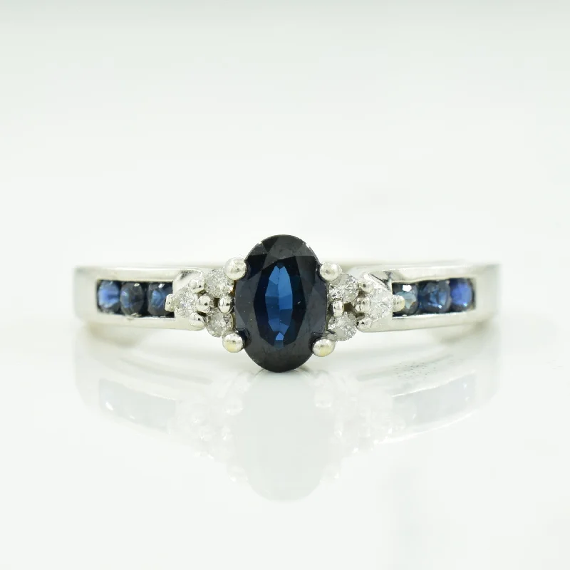 Your Perfect Accessory At The Perfect Price Sapphire & Diamond Cathedral Ring | 0.50ctw, 0.05ctw | SZ 7.25 | Your Perfect Accessory At The Perfect Price Sapphire & Diamond Cathedral Ring | 0.50ctw, 0.05ctw | SZ 7.25 |