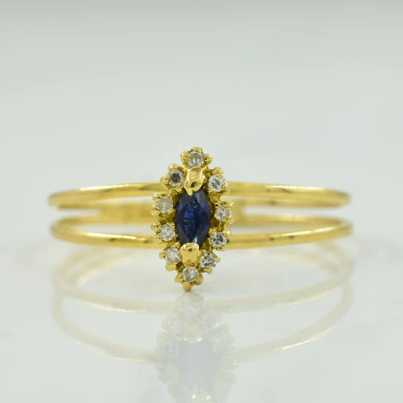 Special Offers On Handcrafted And Designer Jewelry Sapphire & Diamond Ring | 0.05ct, 0.04ctw | SZ 7 | Special Offers On Handcrafted And Designer Jewelry Sapphire & Diamond Ring | 0.05ct, 0.04ctw | SZ 7 |