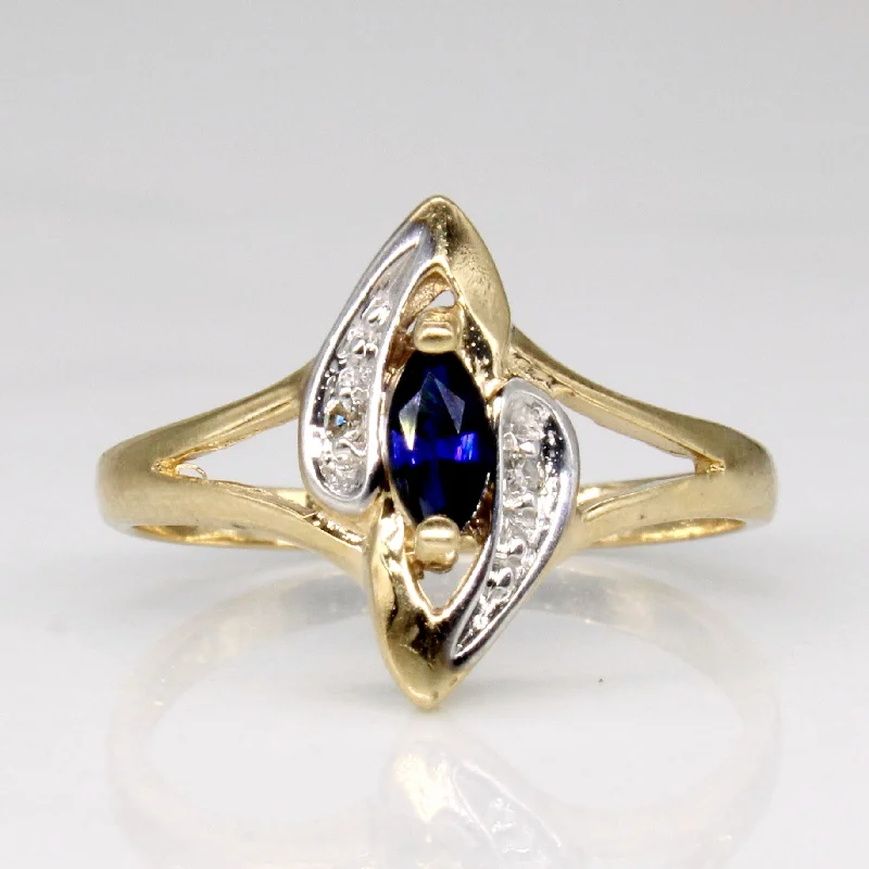Limited-Stock Jewelry Sale – Once It's Gone, It's Gone Sapphire & Diamond Ring | 0.13ct, 0.02ctw | SZ 4.75 |