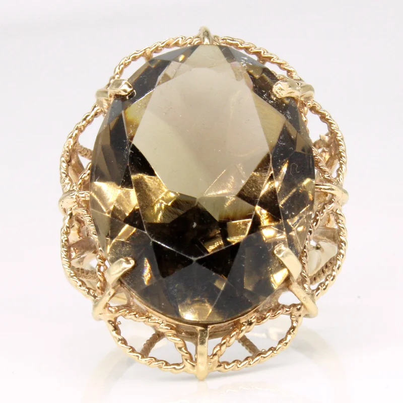 Trending Jewelry Styles Now At Limited-Time Discounts Smoky Quartz Cocktail Ring | 14.50ct | SZ 6.5 |