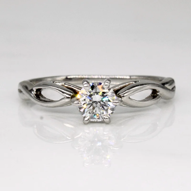 Sparkle On A Budget – Fine Jewelry For Less Cathederal Set Diamond Solitaire 14k Ring | 0.44ct | SZ 8.5 | Sparkle On A Budget – Fine Jewelry For Less Cathederal Set Diamond Solitaire 14k Ring | 0.44ct | SZ 8.5 |