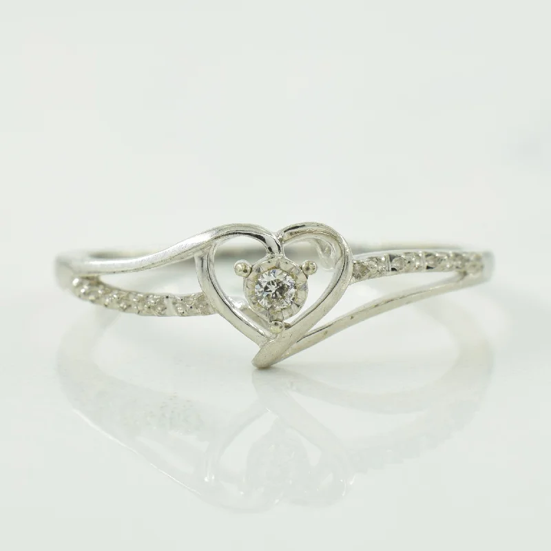 Affordable Luxury Jewelry – Style At A Great Price Sterling Silver Diamond Heart Ring | 0.02ctw | SZ 7 | Affordable Luxury Jewelry – Style At A Great Price Sterling Silver Diamond Heart Ring | 0.02ctw | SZ 7 |