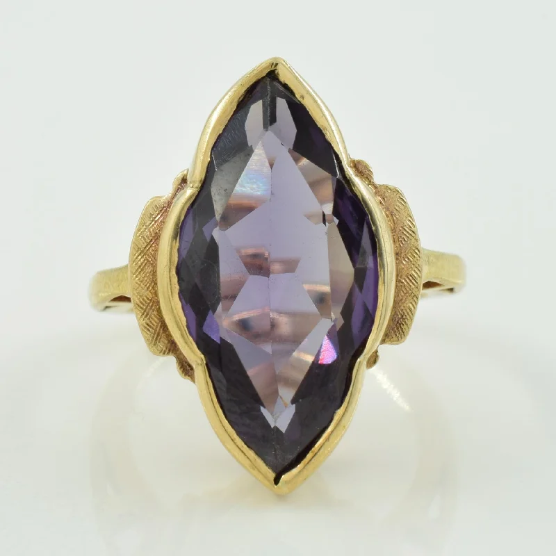 Jewelry Sale Bonanza – Grab Your Sparkle Now Synthetic Purple Sapphire Cocktail Ring | 8.00ct | SZ 5 |