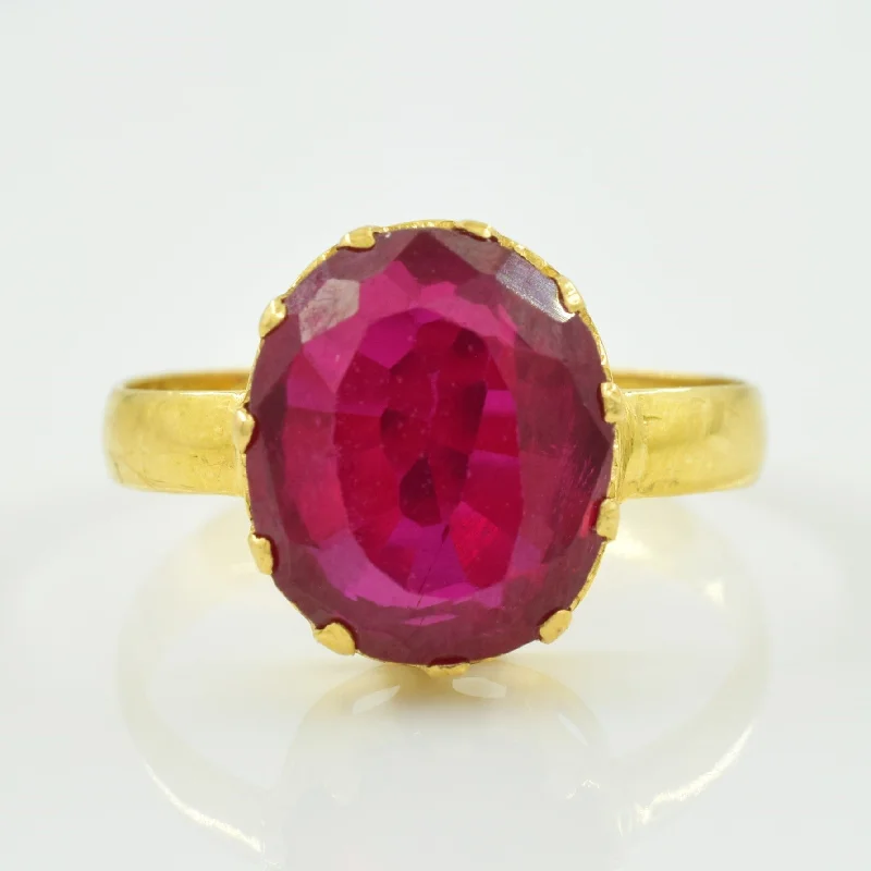 Timeless Jewelry Styles At Wallet-Friendly Prices Synthetic Ruby Ring | 6.00ct | SZ 7.25 |
