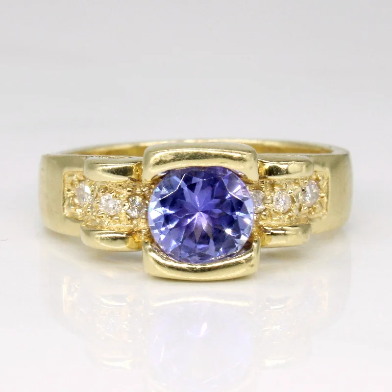 Stunning Jewelry At A Fraction Of The Price Tanzanite & Diamond Cocktail Ring | 0.75ct, 0.10ctw | SZ 6.5 | Stunning Jewelry At A Fraction Of The Price Tanzanite & Diamond Cocktail Ring | 0.75ct, 0.10ctw | SZ 6.5 |