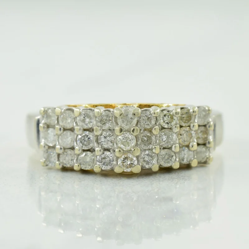 Limited-Time Jewelry Discounts – Shine Without The Splurge Three Row Diamond Ring | 0.56ctw | SZ 6 | Limited-Time Jewelry Discounts – Shine Without The Splurge Three Row Diamond Ring | 0.56ctw | SZ 6 |