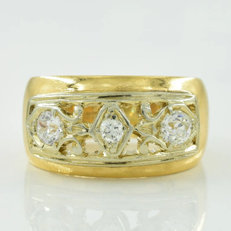 Stunning Statement Jewelry, Unbeatable Discounts Three Stone Diamond Ring | 0.35ctw | SZ 4 | Stunning Statement Jewelry, Unbeatable Discounts Three Stone Diamond Ring | 0.35ctw | SZ 4 |