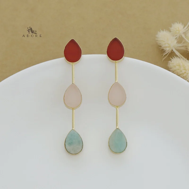 Maroon + Rose + Amazonite Green