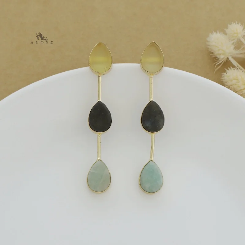 Yellow + Labradorite + Amazonite Green