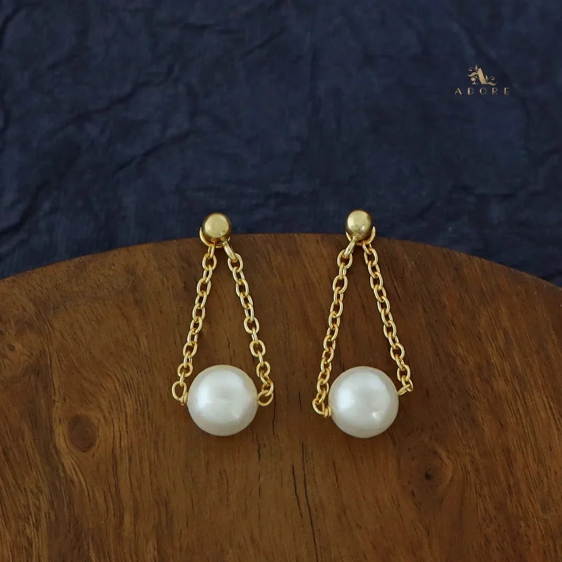 Luxury Jewelry Sale – Sparkle For Less Avery Chainy Pearl Earring