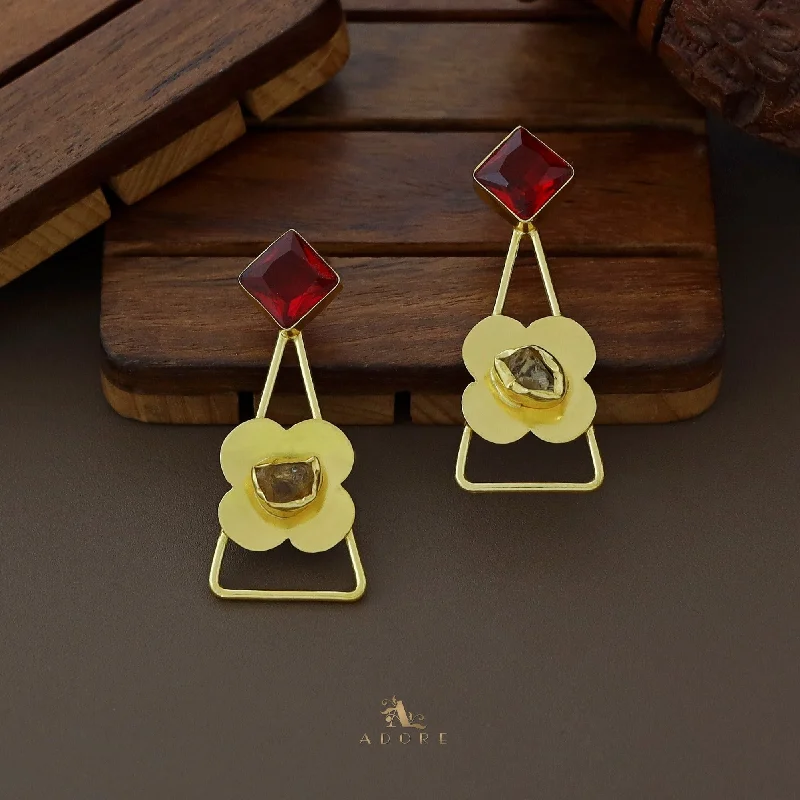 Exclusive Savings On Timeless Jewelry Pieces Cella Glossy Diamond Triangle Flower Raw Stone Earring Exclusive Savings On Timeless Jewelry Pieces Cella Glossy Diamond Triangle Flower Raw Stone Earring
