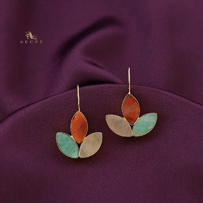 Carnelian + Rose Quartz + Amazonite Green