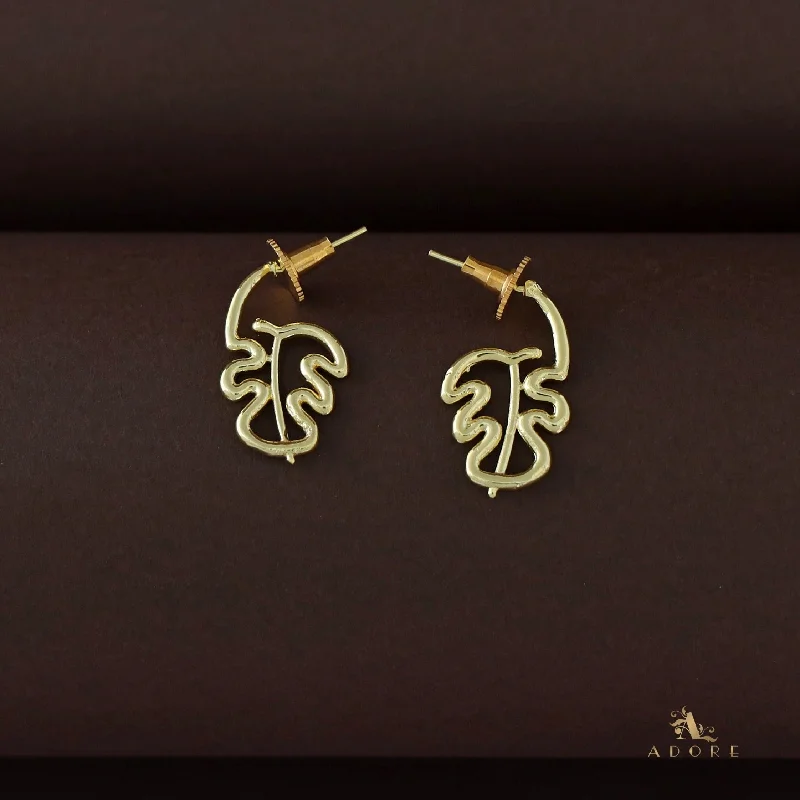 Luxury Jewelry Without The Luxury Price Tag Elmy Golden Curly Leafy Earring