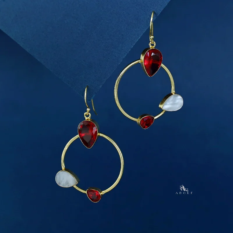 Stunning Jewelry At Even More Stunning Prices Eva Golden Circle Tri MOP Glossy Drop Stunning Jewelry At Even More Stunning Prices Eva Golden Circle Tri MOP Glossy Drop