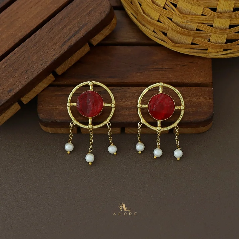 Elevate Your Jewelry Collection With Limited-Time Savings Golden Circle Line Pearl Dyed Stone Earring Elevate Your Jewelry Collection With Limited-Time Savings Golden Circle Line Pearl Dyed Stone Earring