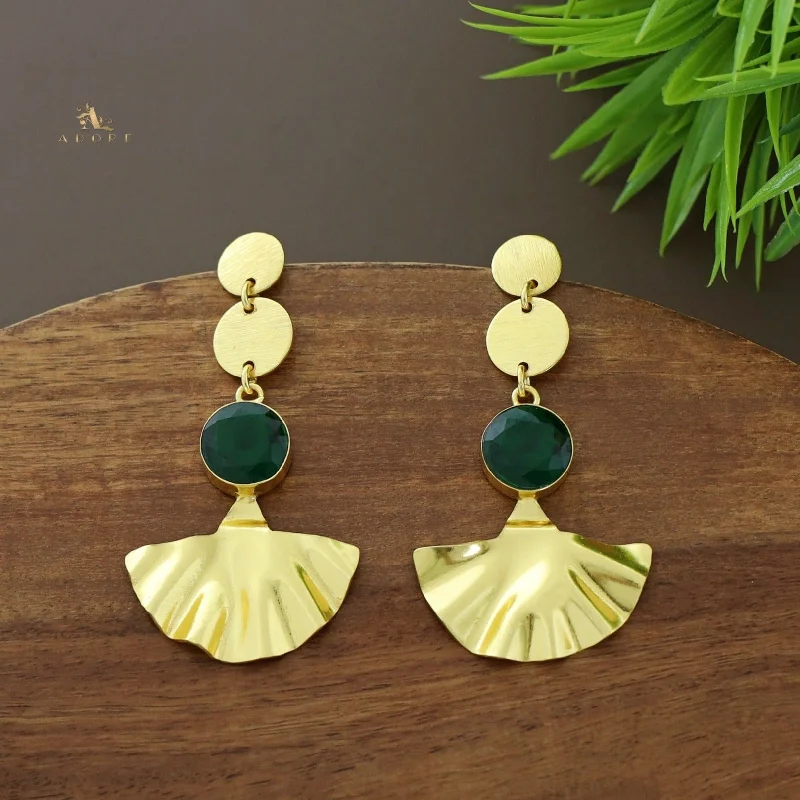 Limited-Time Jewelry Discounts – Shine Without The Splurge Golden Coin Glossy Round Golden Plated Leafy Earring Limited-Time Jewelry Discounts – Shine Without The Splurge Golden Coin Glossy Round Golden Plated Leafy Earring