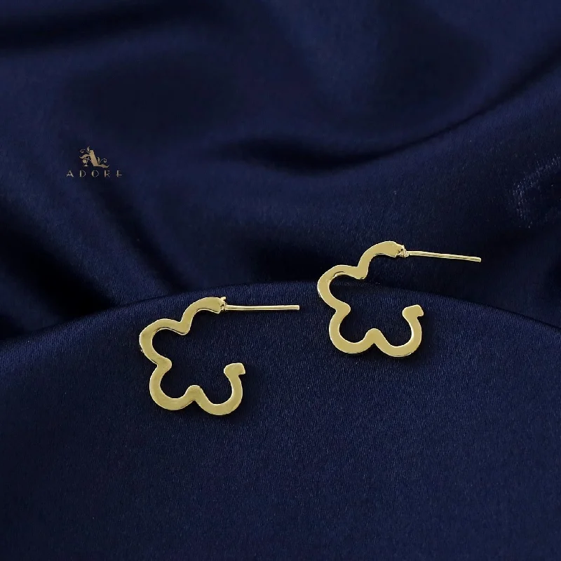 Shop Elegant Jewelry At Unbeatable Prices Lumi Golden Flower Hoop Earring
