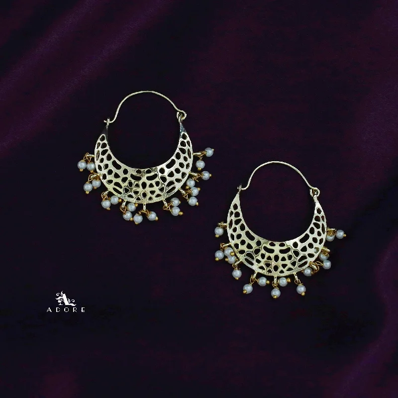 Swathi Golden Chandra Pearl Hoop