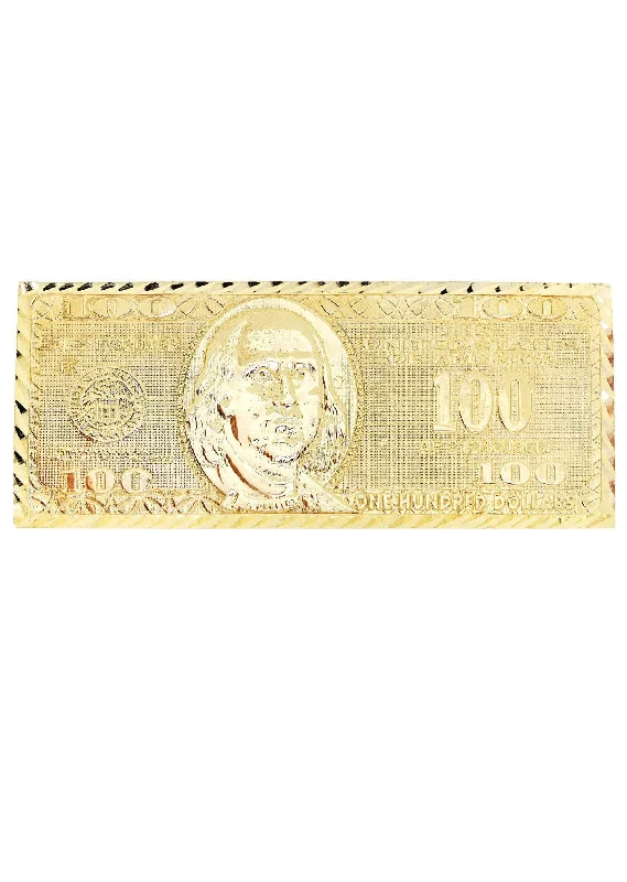 Flash Sale On Stunning Jewelry – Don't Miss Out $100 Dollar Bill  10K Gold Mens Ring | 18.6 Grams