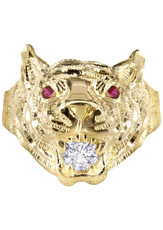 Holiday Jewelry Sale – Perfect Gifts At The Best Prices 10K Gold Tiger style Mens Ring | 6.1 Grams Holiday Jewelry Sale – Perfect Gifts At The Best Prices 10K Gold Tiger style Mens Ring | 6.1 Grams