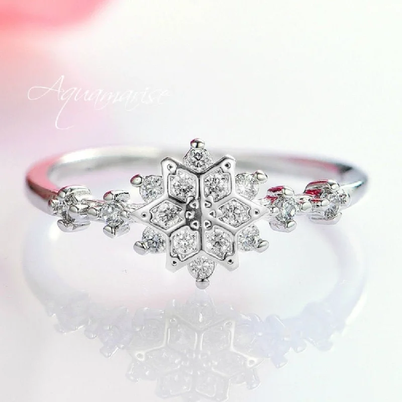 Timeless Beauty, Unbeatable Deals – Jewelry Sale On Snowflake Moissanite or Natural Diamond Engagement Ring- 14K White Gold Timeless Beauty, Unbeatable Deals – Jewelry Sale On Snowflake Moissanite or Natural Diamond Engagement Ring- 14K White Gold
