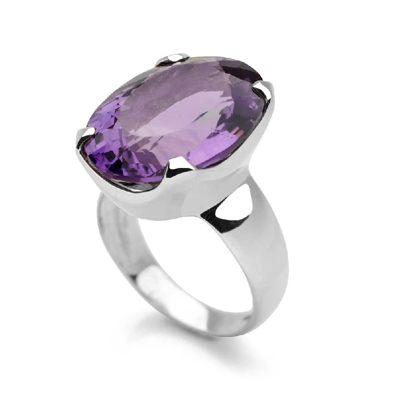 Amethyst Crystal Ring