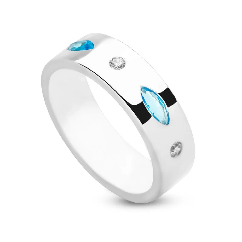 Make Your Outfit Shine With Discounted Jewelry Bindi Blue Ring