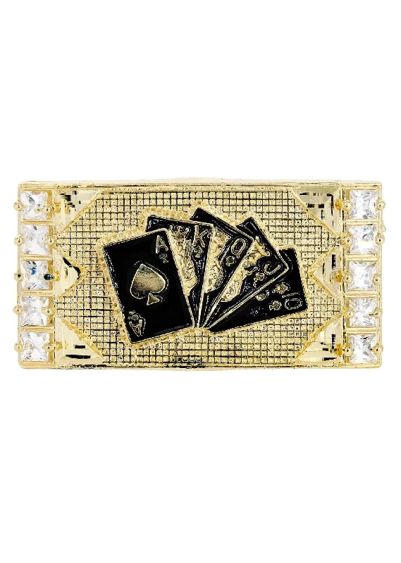 Unmissable Discounts On Timeless Jewelry Pieces Cards 10K Gold Mens Ring | 13.8 Grams Unmissable Discounts On Timeless Jewelry Pieces Cards 10K Gold Mens Ring | 13.8 Grams