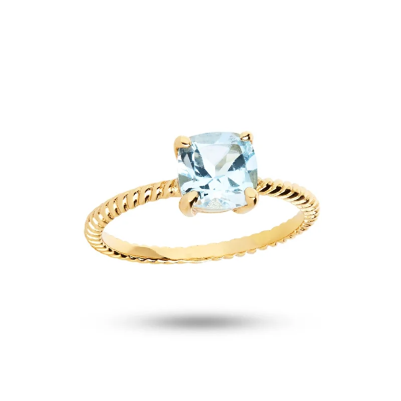 Luxury Meets Affordability – Jewelry Sale Now Live Gem Candy Large Blue 18K Gold Plated Ring w. Topaz Luxury Meets Affordability – Jewelry Sale Now Live Gem Candy Large Blue 18K Gold Plated Ring w. Topaz