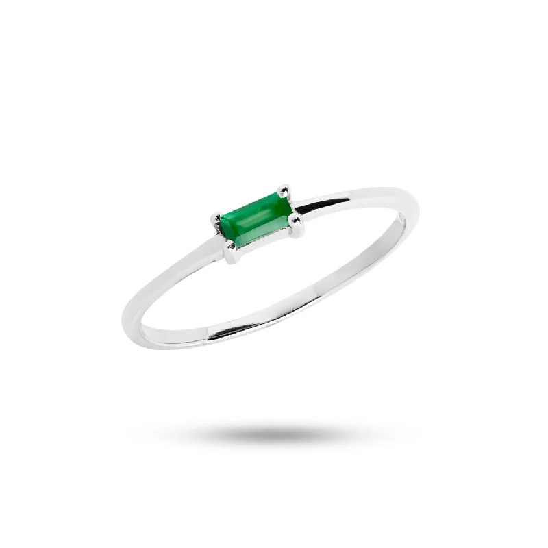 Exclusive Jewelry Offers – Shine For Less Silver Ring w. Agate