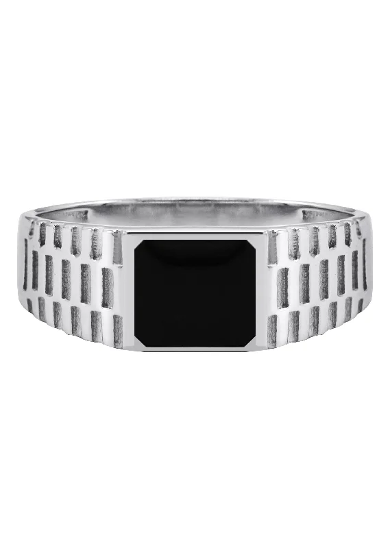 Jewelry Clearance Event – Stock Up Before It's Over Mens Silver Onyx Ring | Appx 3.9 Grams Jewelry Clearance Event – Stock Up Before It's Over Mens Silver Onyx Ring | Appx 3.9 Grams
