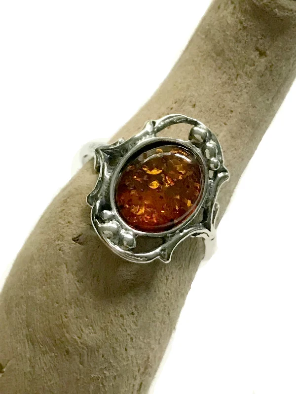 Buy More, Save More On Stunning Jewelry Designs Detailed Amber Ring