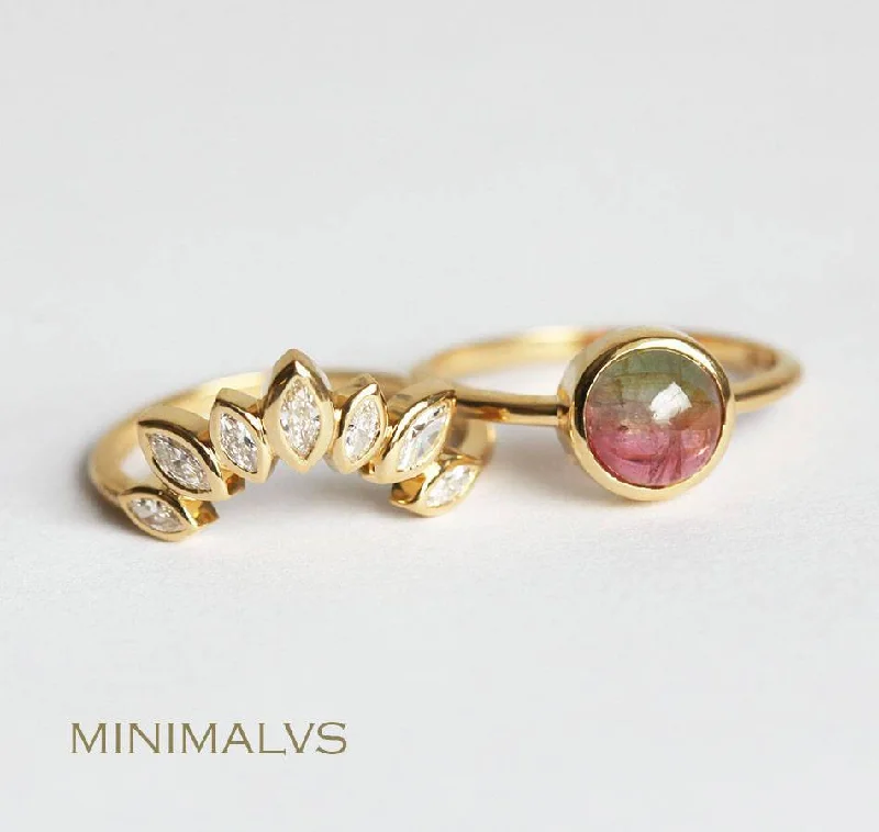 Seasonal Jewelry Sale – Upgrade Your Collection Tourmaline Ring Set, Engagement Ring Seasonal Jewelry Sale – Upgrade Your Collection Tourmaline Ring Set, Engagement Ring