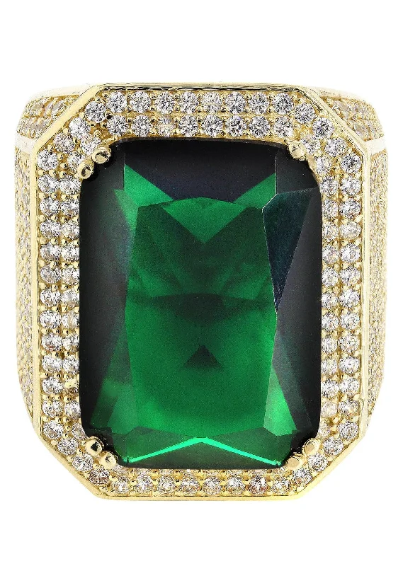 Bestselling Jewelry Now On Sale – Elevate Your Look Emerald 10K Gold Mens Ring | 26.5 Grams Bestselling Jewelry Now On Sale – Elevate Your Look Emerald 10K Gold Mens Ring | 26.5 Grams