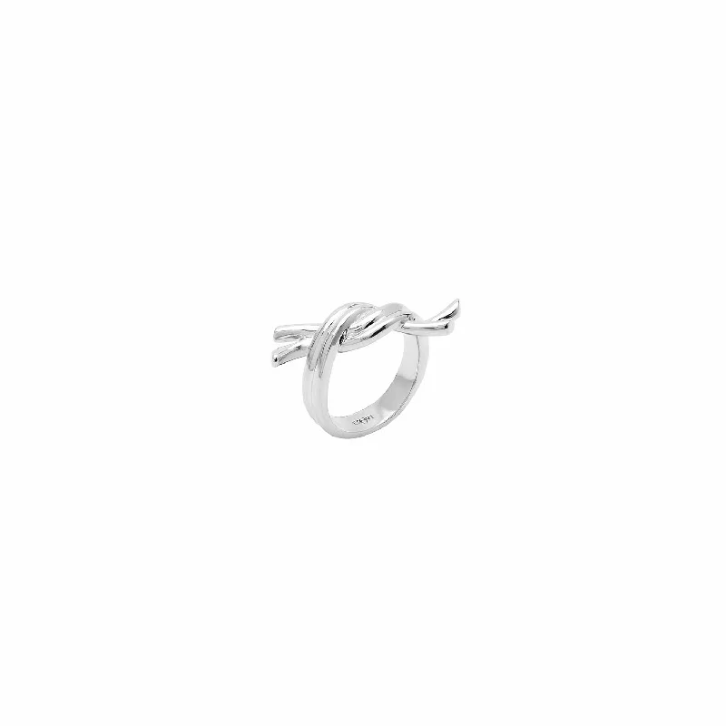 Venus White Rhodium Ring