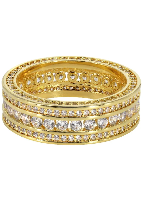 Jewelry Deals That Outshine The Rest Gold Plated Eternity Ring | 4.8 Grams