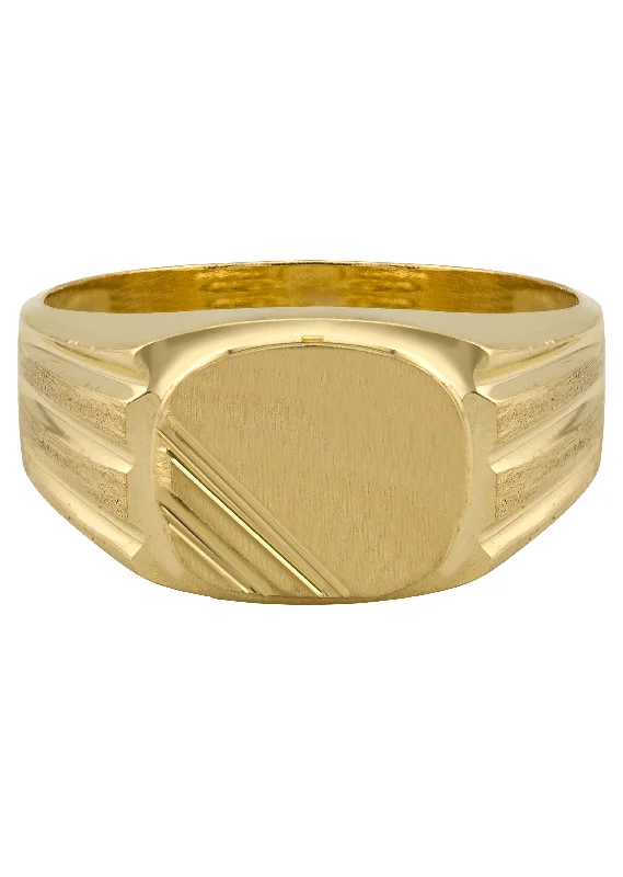 Affordable Luxury Jewelry For Every Occasion Mens Signet Ring - 10K Gold | 4 Grams Affordable Luxury Jewelry For Every Occasion Mens Signet Ring - 10K Gold | 4 Grams