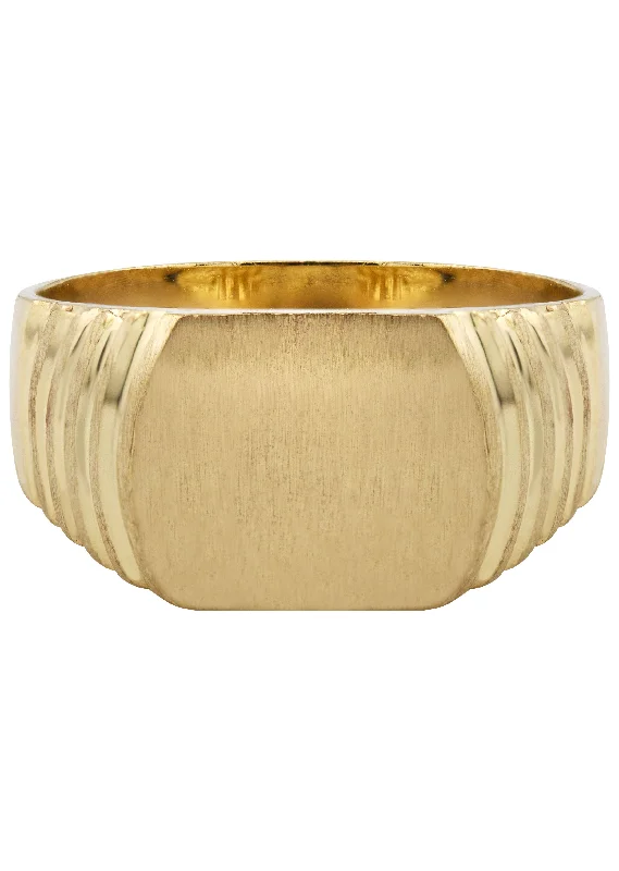 Trending Jewelry Styles Now At Limited-Time Discounts Mens Signet Ring - 10K Gold | 6 Grams Trending Jewelry Styles Now At Limited-Time Discounts Mens Signet Ring - 10K Gold | 6 Grams