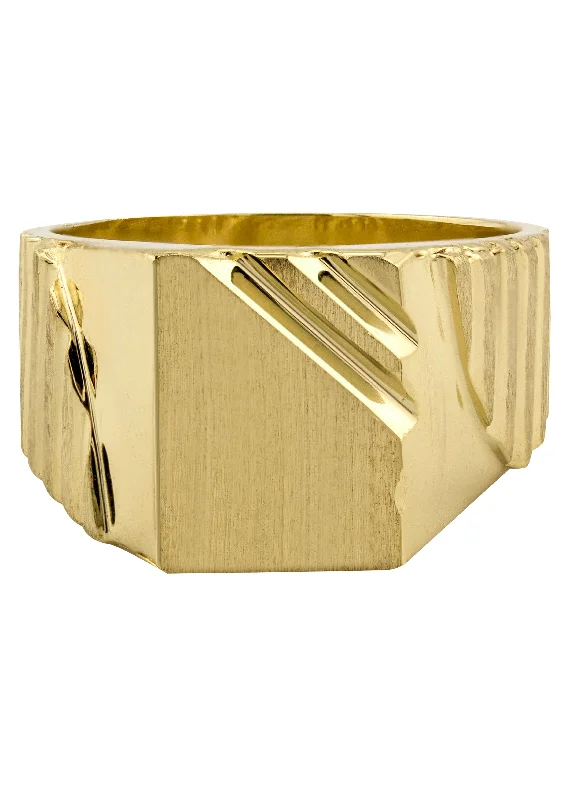 Exclusive Gemstone Jewelry At Special Prices Mens Signet Ring - 10K Gold | 7 Grams Exclusive Gemstone Jewelry At Special Prices Mens Signet Ring - 10K Gold | 7 Grams