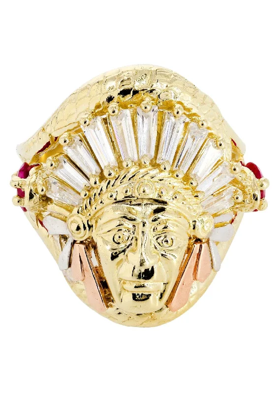 Grab Your Favorite Jewelry At The Lowest Prices Indian 10K Gold Mens Ring | 10.9 Grams Grab Your Favorite Jewelry At The Lowest Prices Indian 10K Gold Mens Ring | 10.9 Grams