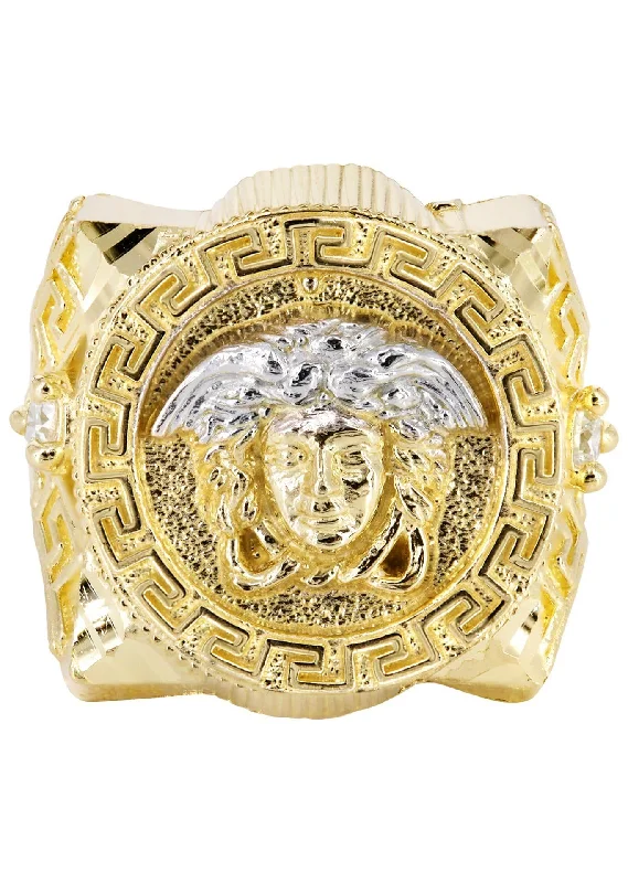 Flash Sale On Stunning Jewelry – Don't Miss Out 10K Gold Medusa Style Mens Ring | 8 Grams Flash Sale On Stunning Jewelry – Don't Miss Out 10K Gold Medusa Style Mens Ring | 8 Grams
