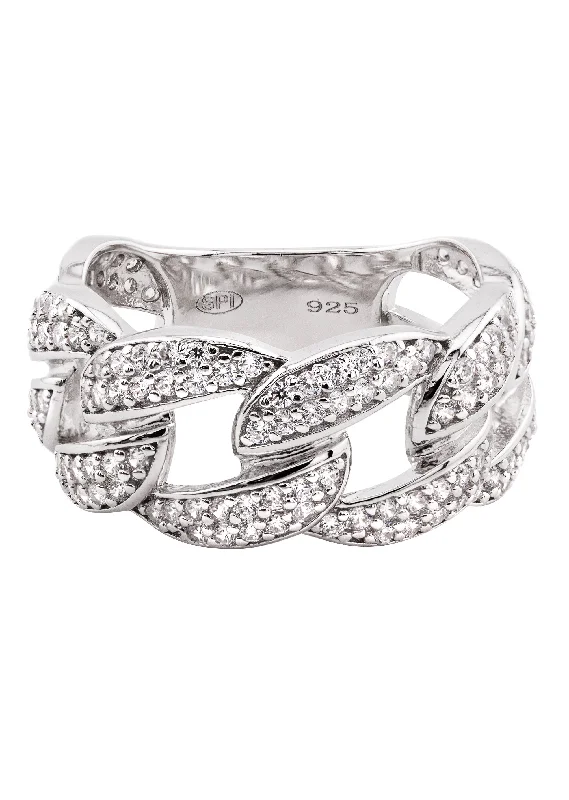 Luxury Jewelry Clearance – Shop Premium Styles Now Mens Silver CZ Cuban Ring | Appx 7 Grams Luxury Jewelry Clearance – Shop Premium Styles Now Mens Silver CZ Cuban Ring | Appx 7 Grams