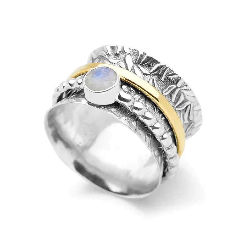 Moonstone Spin Ring