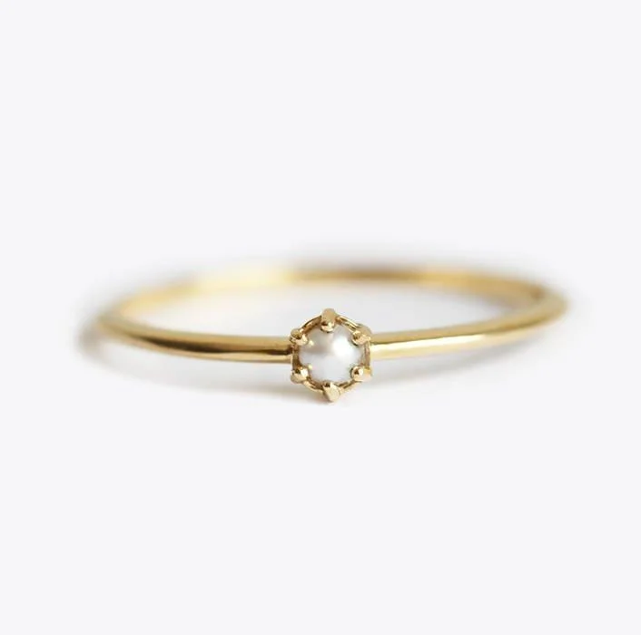 Premium Diamond Jewelry For Unforgettable Moments Harlee Round Pearl Ring