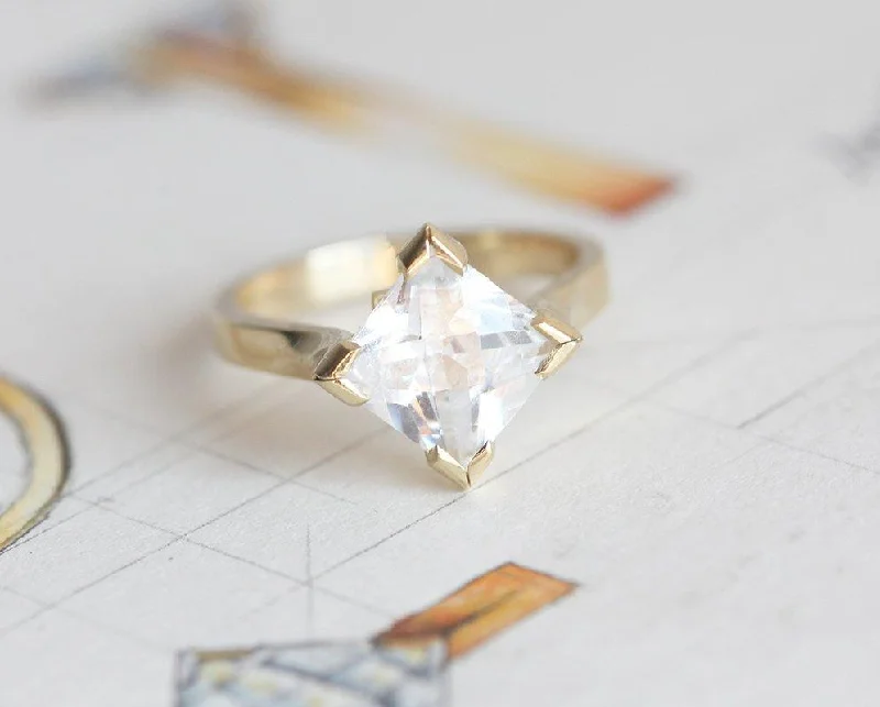Limited-Time Offer On Elegant Jewelry Pieces Princess Moissanite Ring, Modern Moissanite Ring Limited-Time Offer On Elegant Jewelry Pieces Princess Moissanite Ring, Modern Moissanite Ring