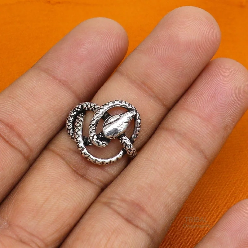 Pure 925 sterling silver handmade snake design vintage antique stylish ring band, gorgeous snake ring best elegant dainty jewelry ring281