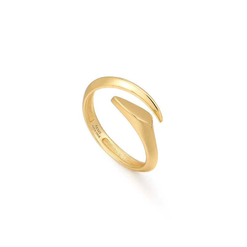 Exclusive Jewelry Sale – Limited-Time Discounts Gold Arrow Twist Adjustable Ring