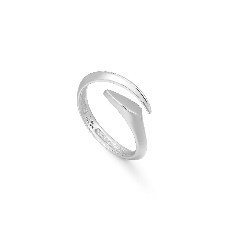 Luxury Jewelry Now At Special Promotional Rates Silver Arrow Twist Adjustable Ring